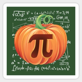 Pumpkin Pi Day Math Halloween Thanksgiving Sticker